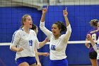 Volleyball vs Emerson  Wheaton College Women's Volleyball vs Emerson College. - Photo by Keith Nordstrom : Wheaton, Volleyball, VB2019